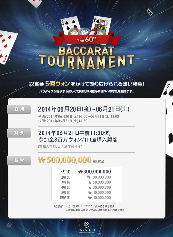 第60回 BACCARAT TOURNAMENT