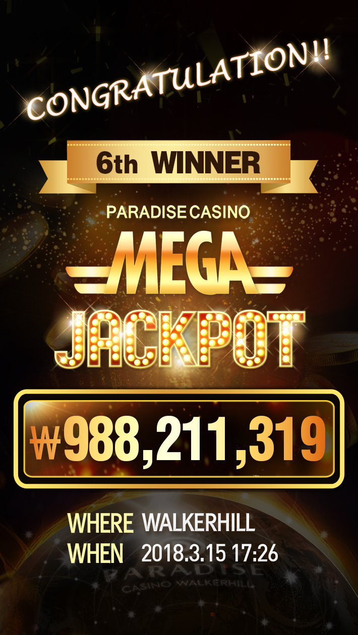 MEGA JACKPOT 6th WINNER