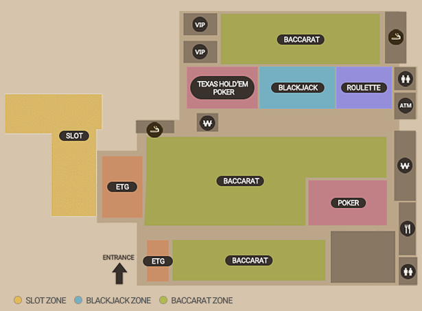 PARADISE CASINO BUSAN FLOOR MAPb1 floor